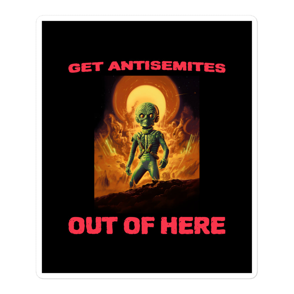 Get Alien Out | Antisemitism | Kiss Cut Sticker Jouparty