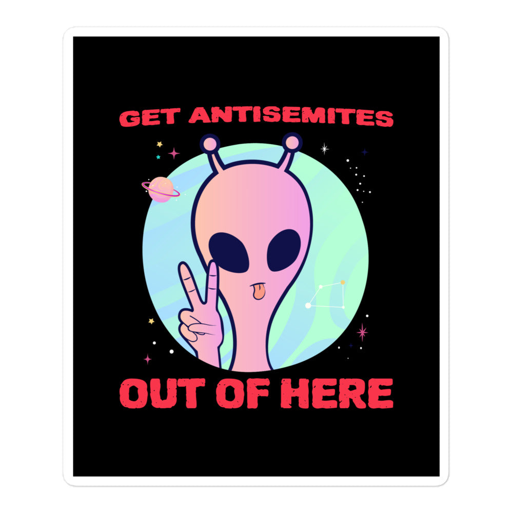 Get Alien Out | Antisemitism | Kiss Cut Sticker Jouparty