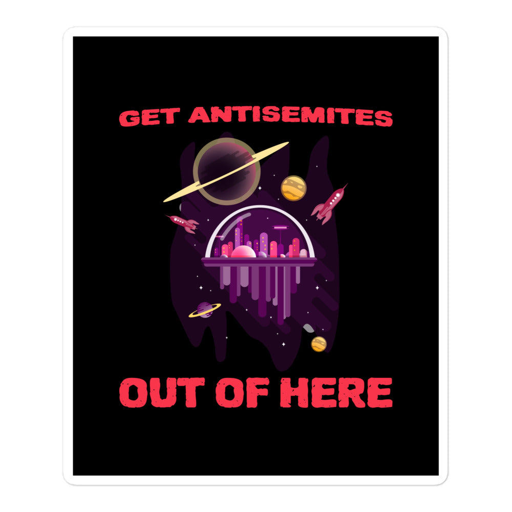 Get Alien Out | Antisemitism | Kiss Cut Sticker