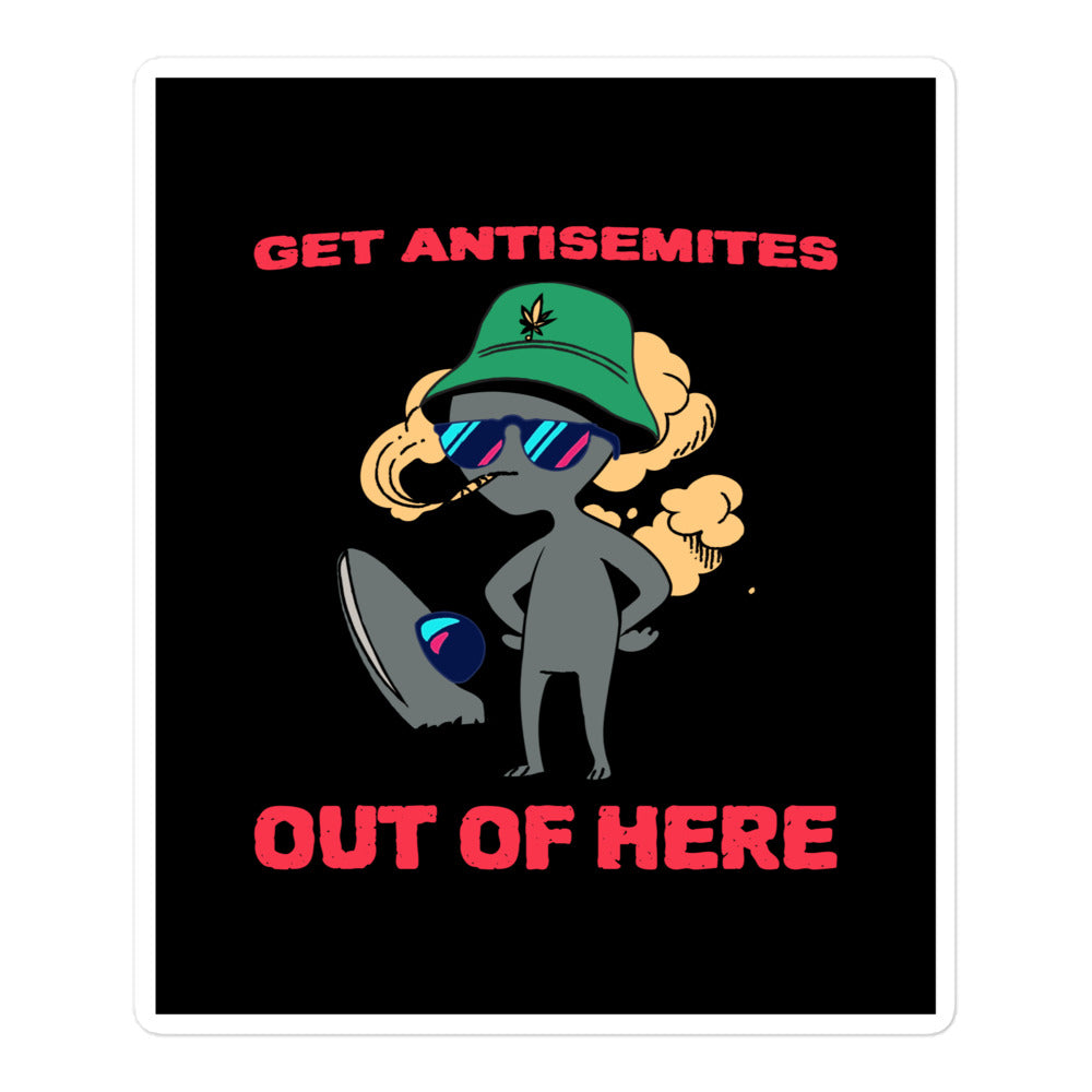 Get Alien Out | Antisemitism | Kiss Cut Sticker Jouparty