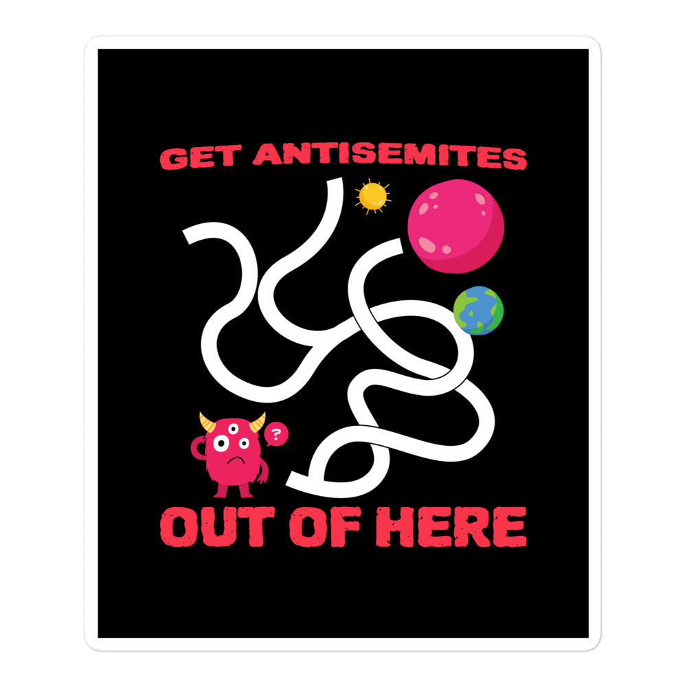 Get Alien Out | Antisemitism | Kiss Cut Sticker Jouparty