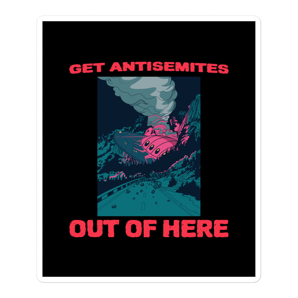 Get Alien Out | Antisemitism | Kiss Cut Sticker Jouparty