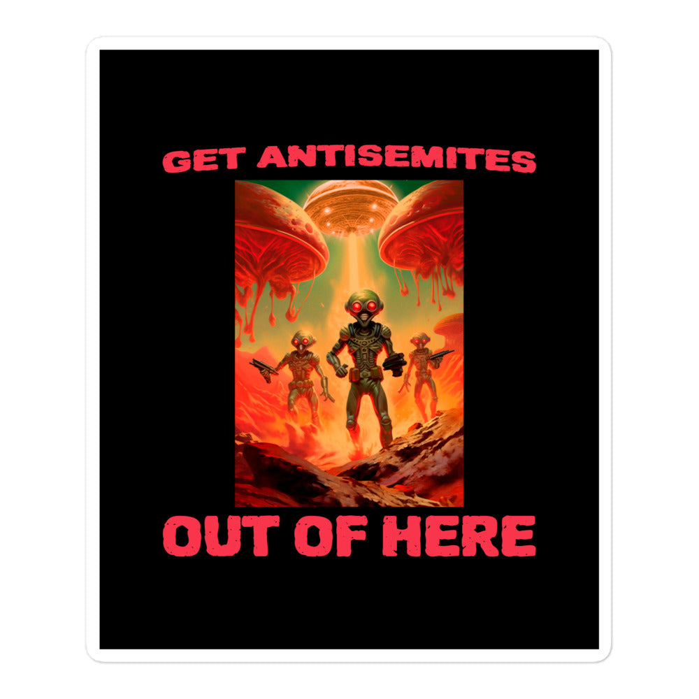 Get Alien Out | Antisemitism | Kiss Cut Sticker Jouparty