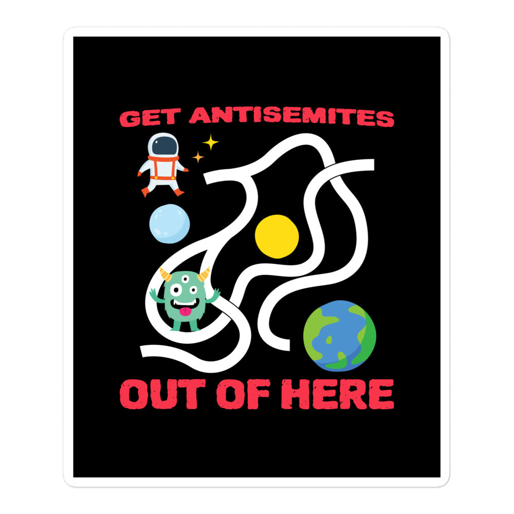 Get Alien Out | Antisemitism | Kiss Cut Sticker Jouparty