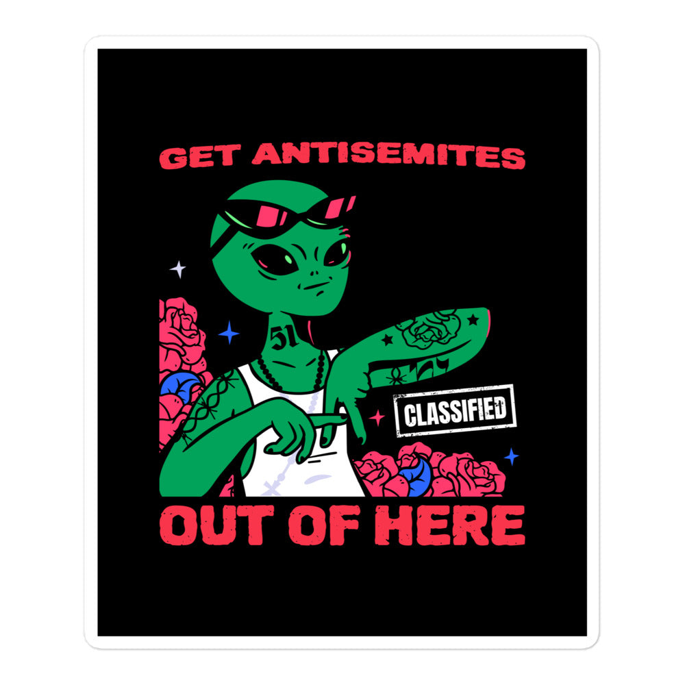 Get Alien Out | Antisemitism | Kiss Cut Sticker Jouparty