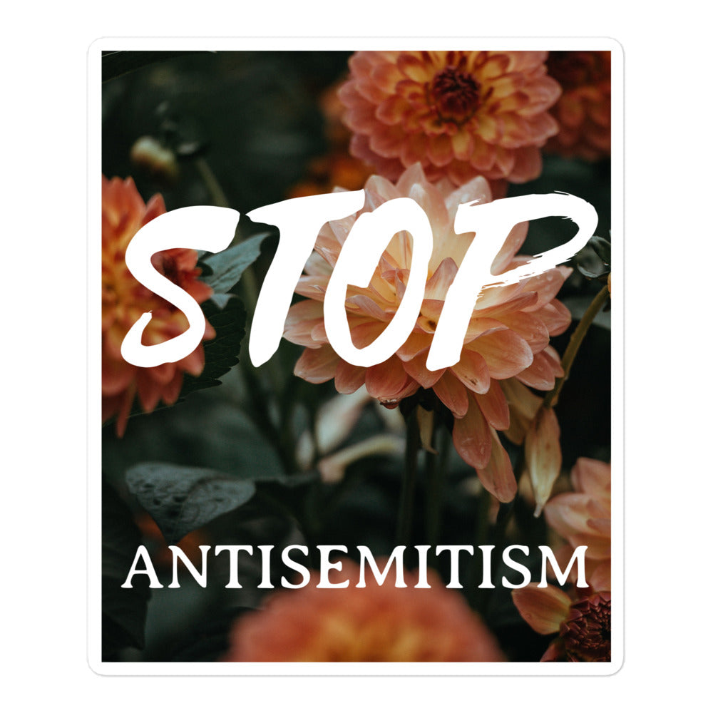 Flower Power | Antisemitism | Kiss Cut Sticker Jouparty