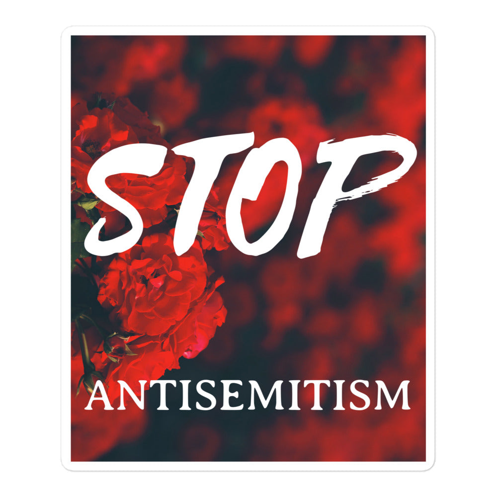 Flower Power | Antisemitism | Kiss Cut Sticker Jouparty
