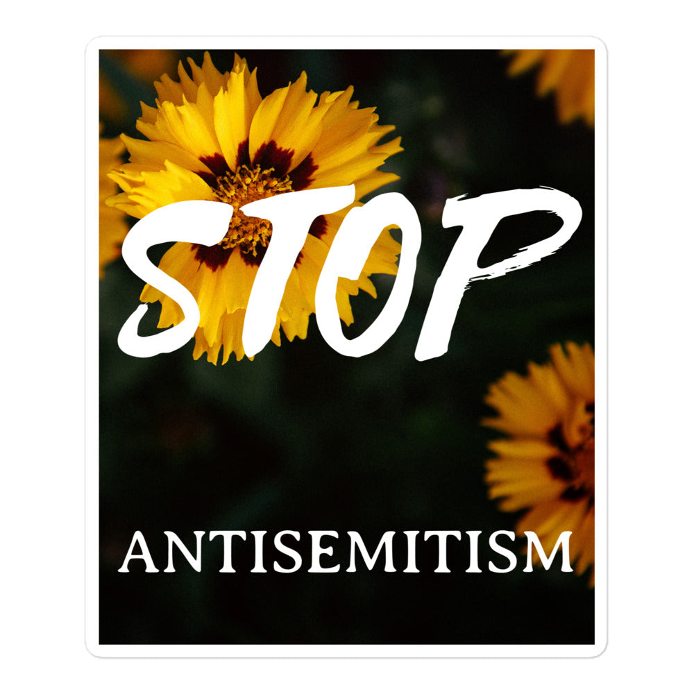 Flower Power | Antisemitism | Kiss Cut Sticker Jouparty