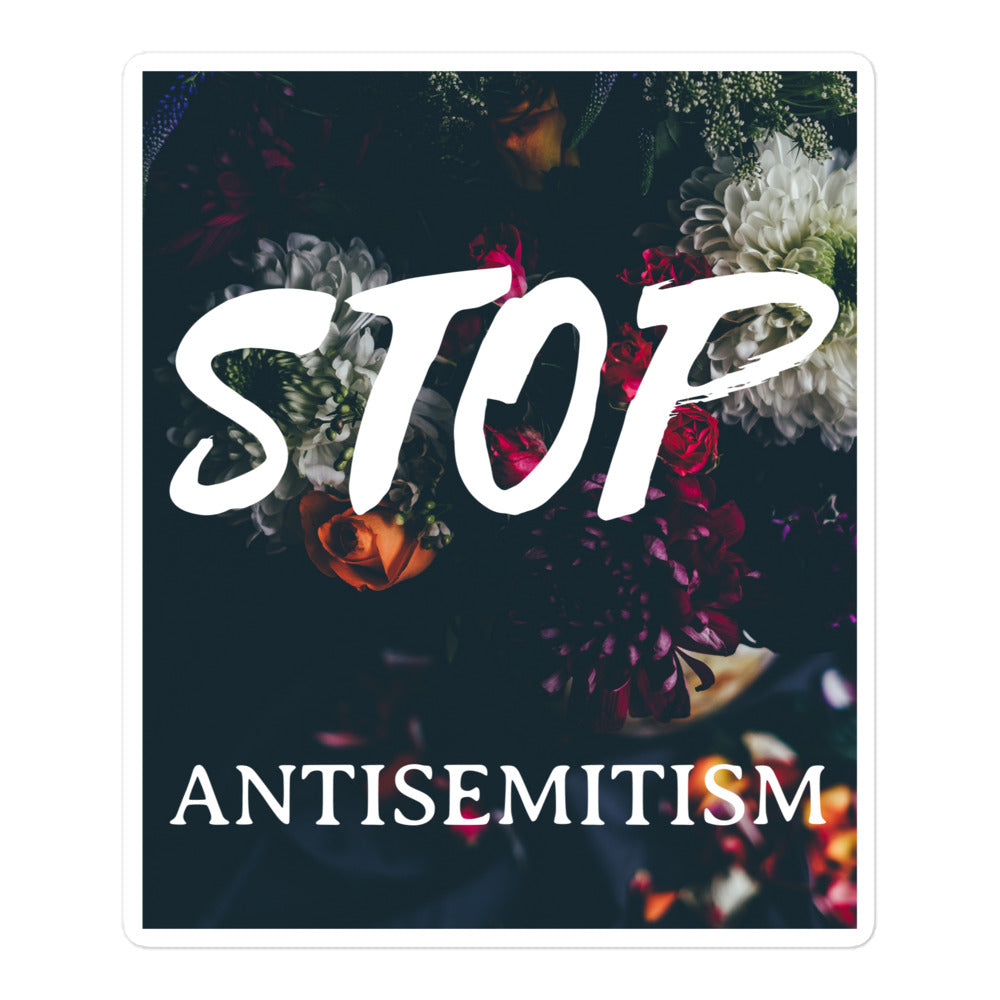 Flower Power | Antisemitism | Kiss Cut Sticker Jouparty