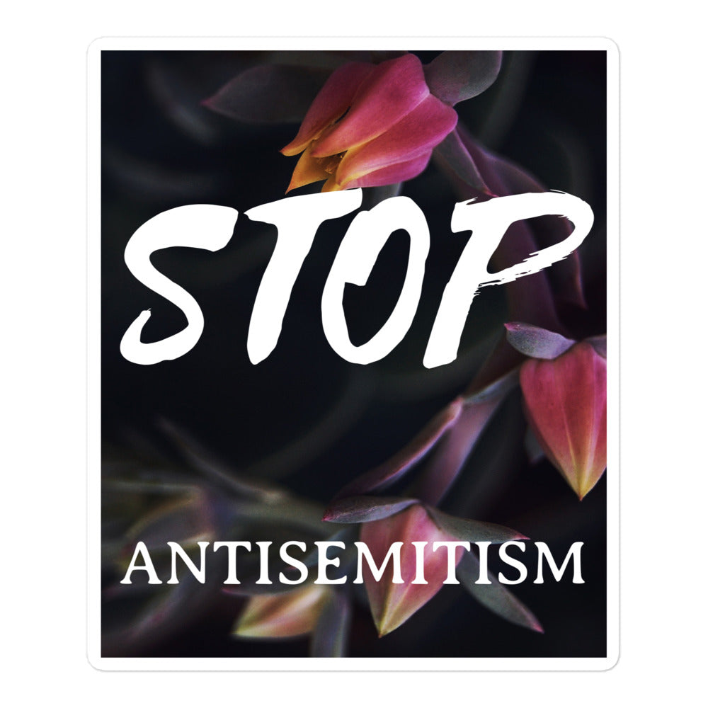 Flower Power | Antisemitism | Kiss Cut Sticker Jouparty