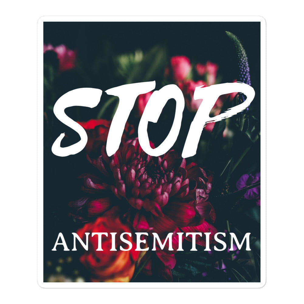 Flower Power | Antisemitism | Kiss Cut Sticker