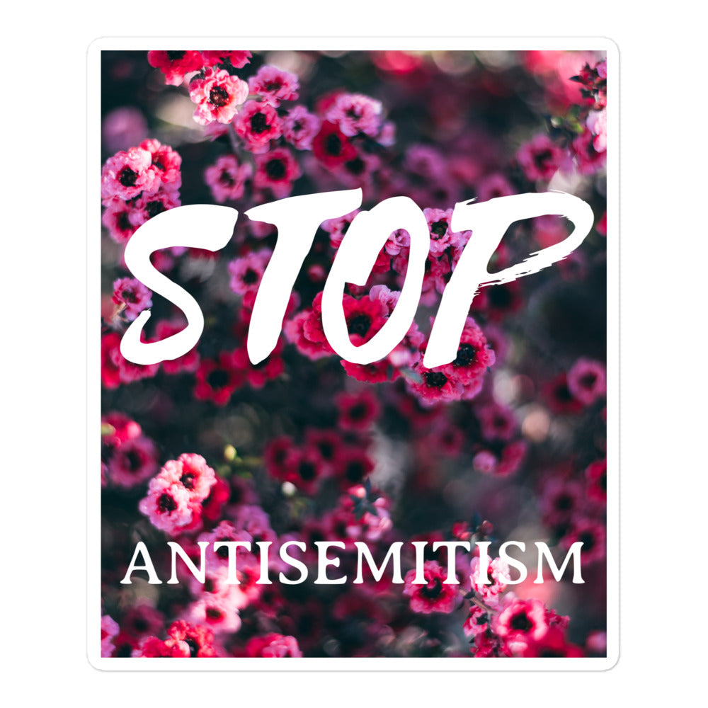 Flower Power | Antisemitism | Kiss Cut Sticker Jouparty