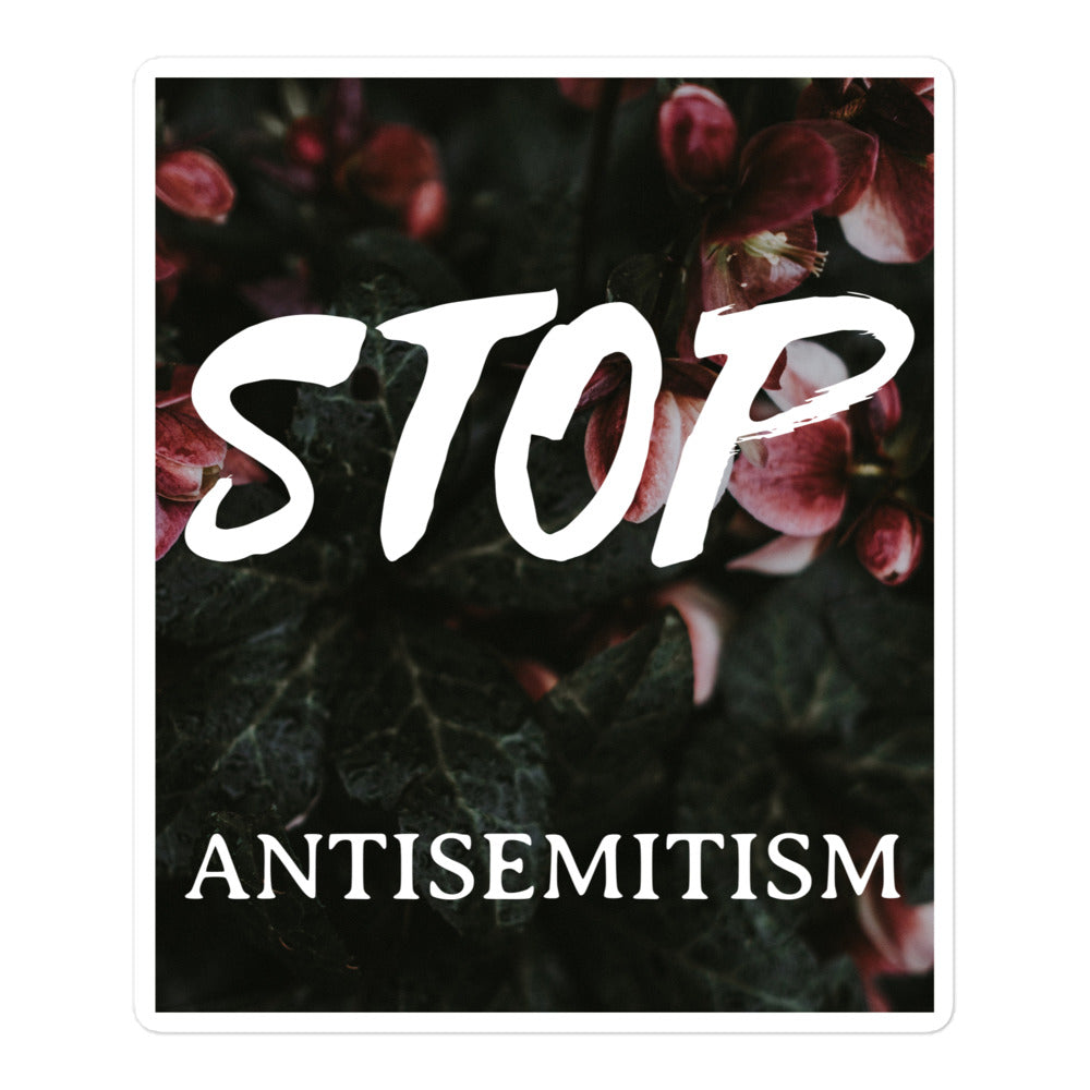 Flower Power | Antisemitism | Kiss Cut Sticker Jouparty