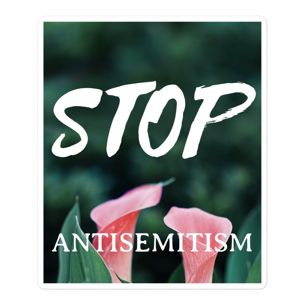 Flower Power | Antisemitism | Kiss Cut Sticker Jouparty