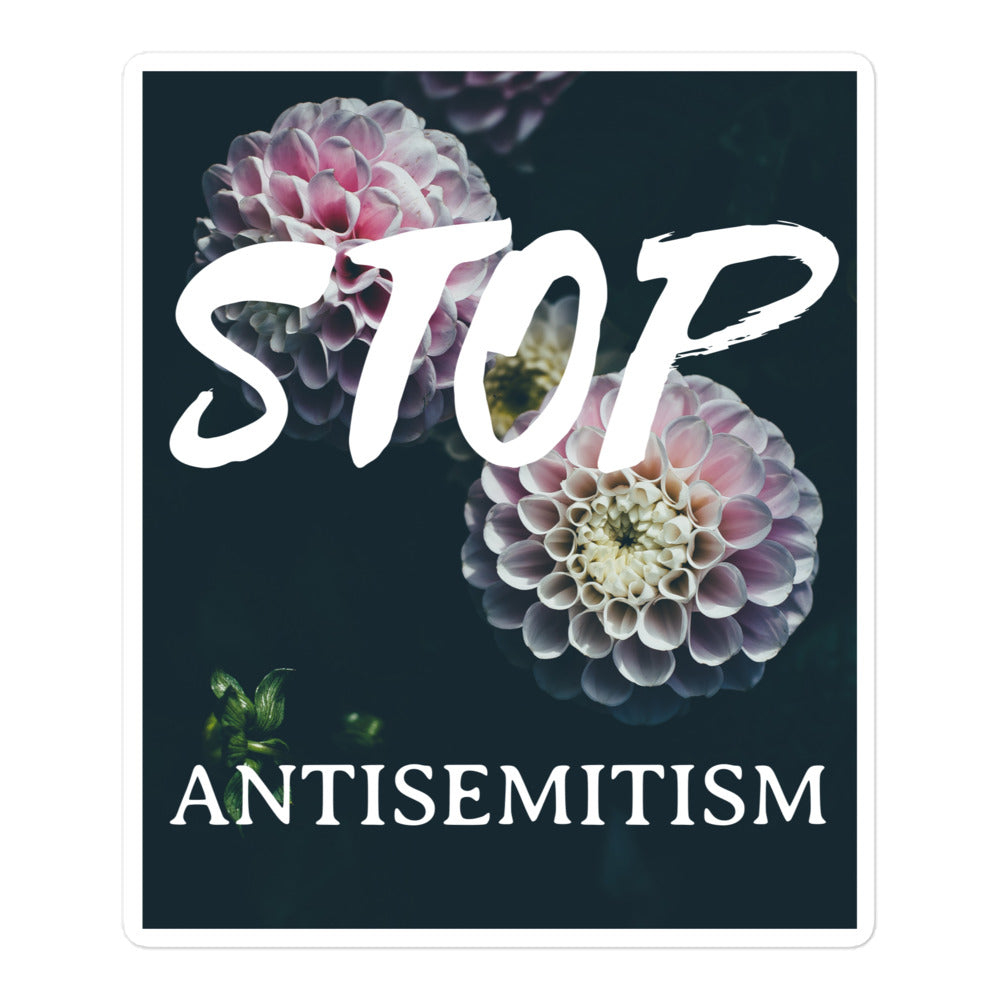 Flower Power | Antisemitism | Kiss Cut Sticker Jouparty