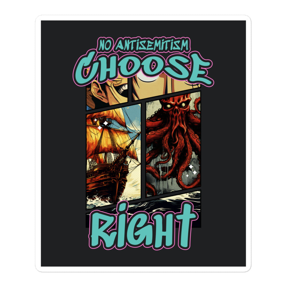 Choose Right | Antisemitism | Kiss Cut Sticker Jouparty