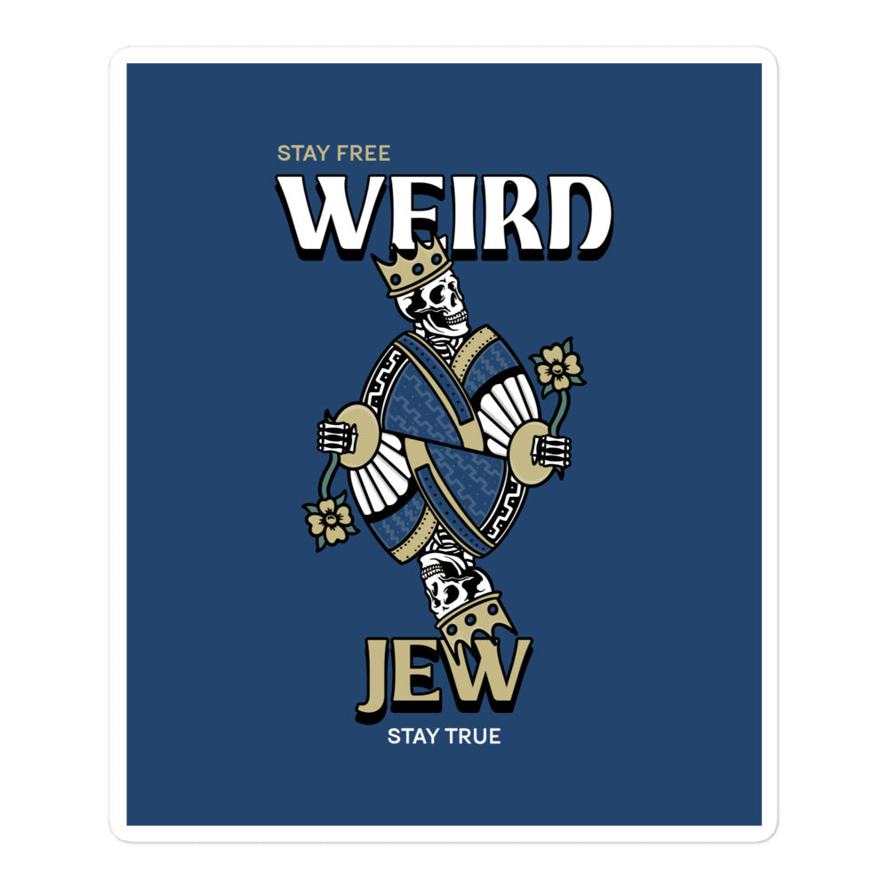 Weird Jew | Kiss Cut Sticker Jouparty