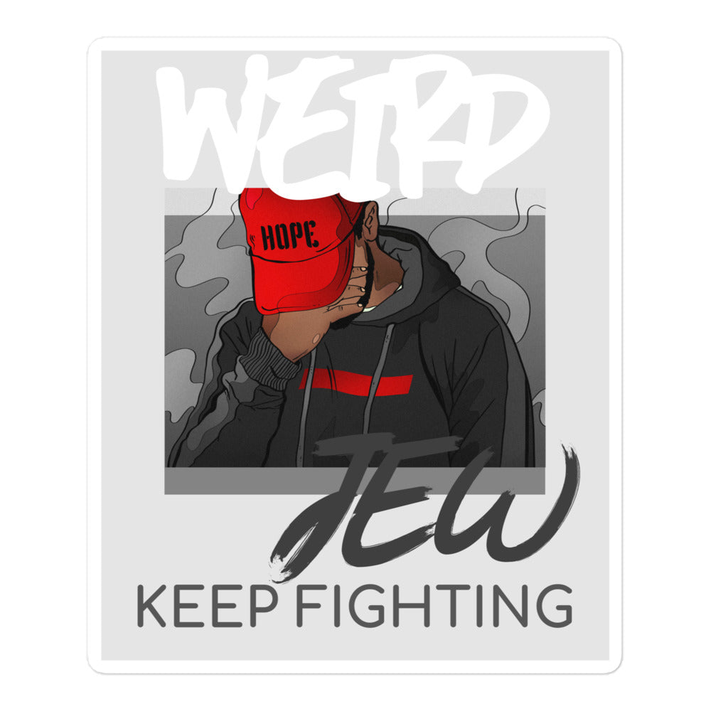 Weird Jew | Kiss Cut Sticker Jouparty