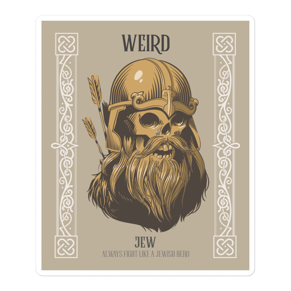Weird Jew | Kiss Cut Sticker Jouparty