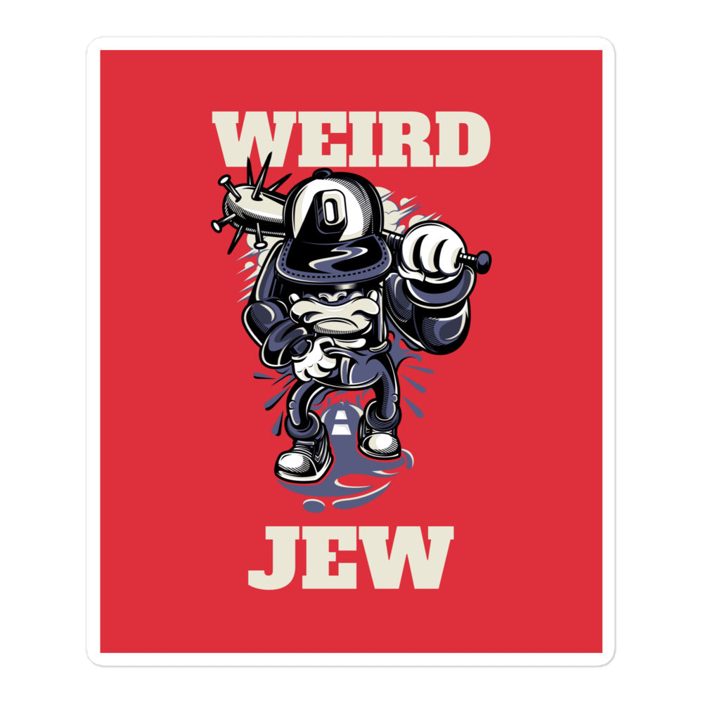 Weird Jew | Kiss Cut Sticker Jouparty