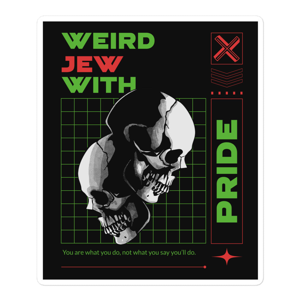 Weird Jew | Kiss Cut Sticker Jouparty