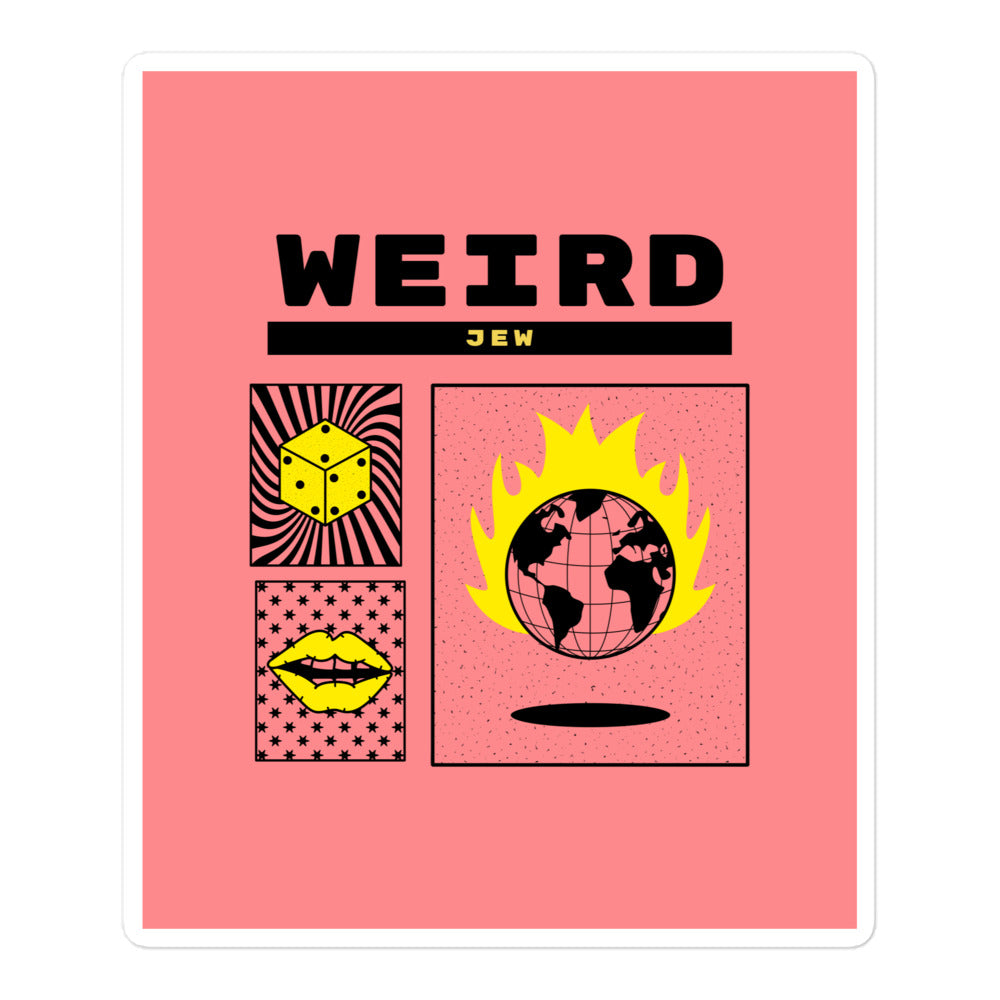 Weird Jew | Kiss Cut Sticker Jouparty