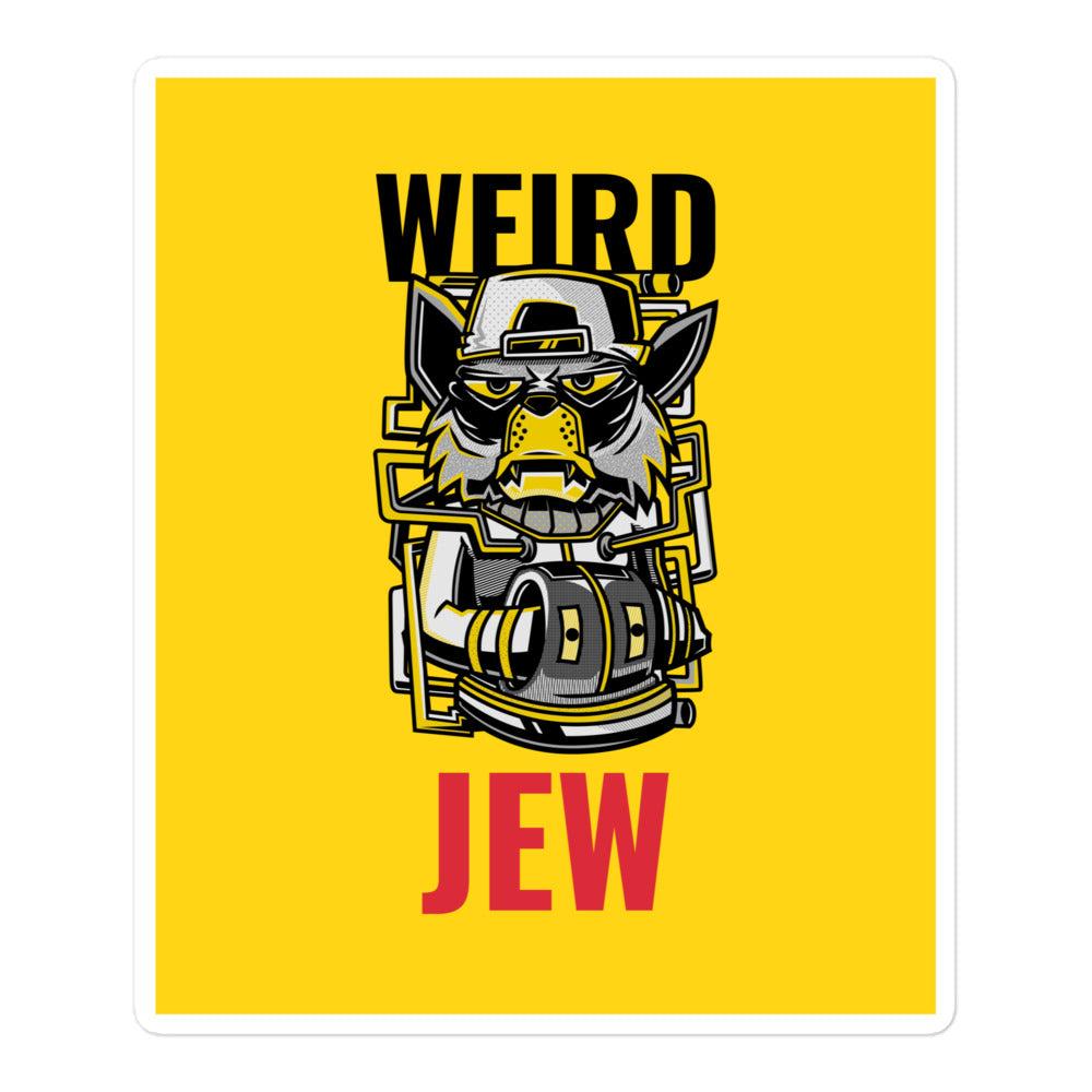 Weird Jew | Kiss Cut Sticker Jouparty
