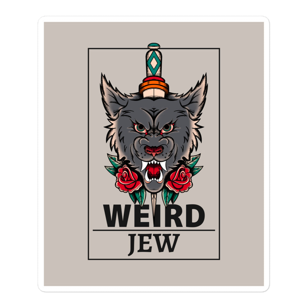 Weird Jew | Kiss Cut Sticker Jouparty