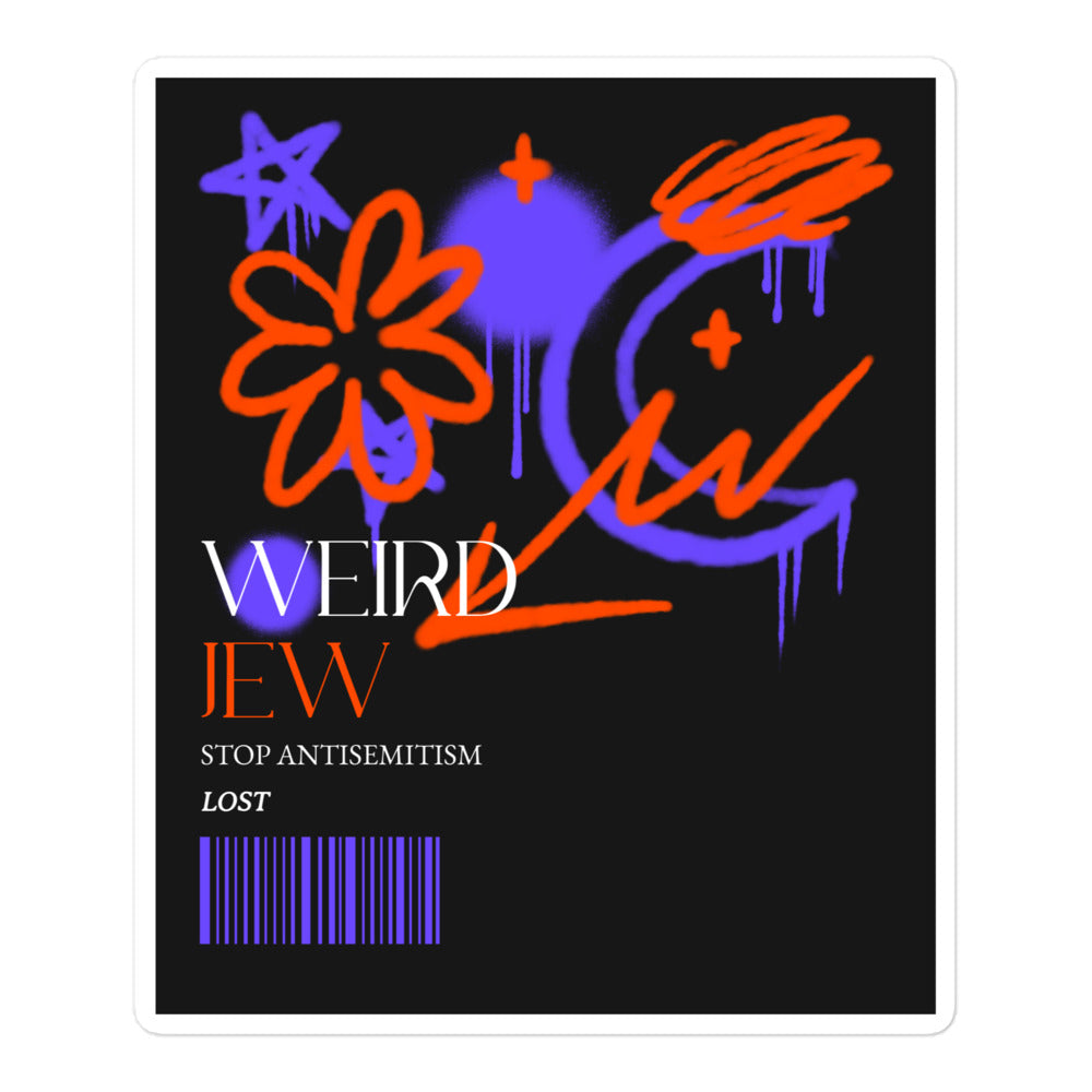 Weird Jew | Kiss Cut Sticker Jouparty