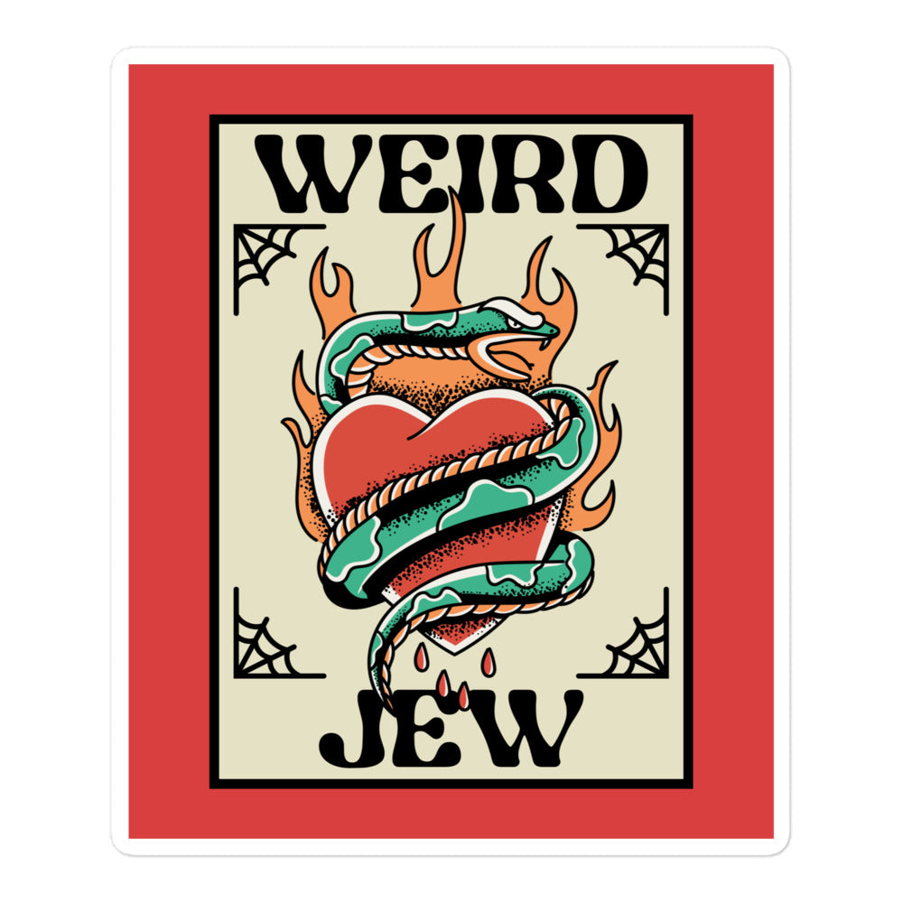 Weird Jew | Kiss Cut Sticker Jouparty