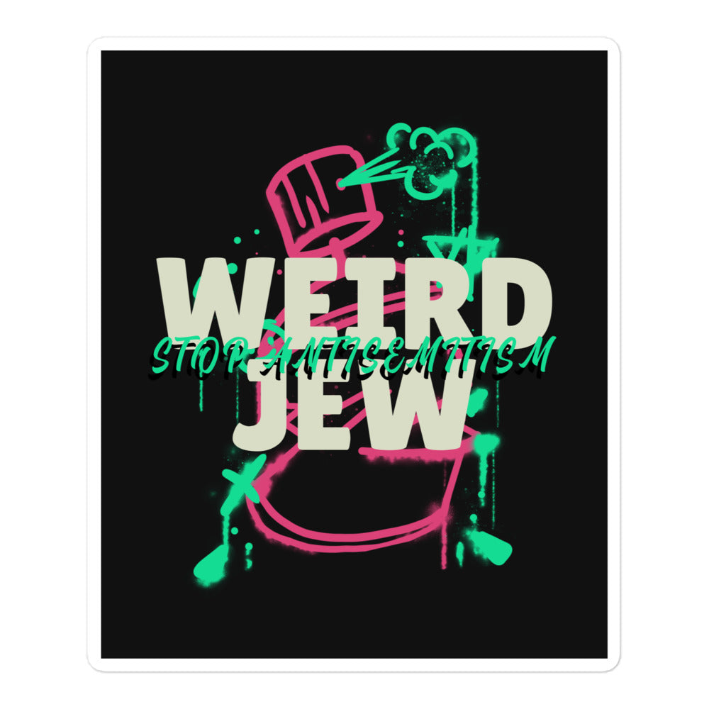 Weird Jew | Kiss Cut Sticker Jouparty