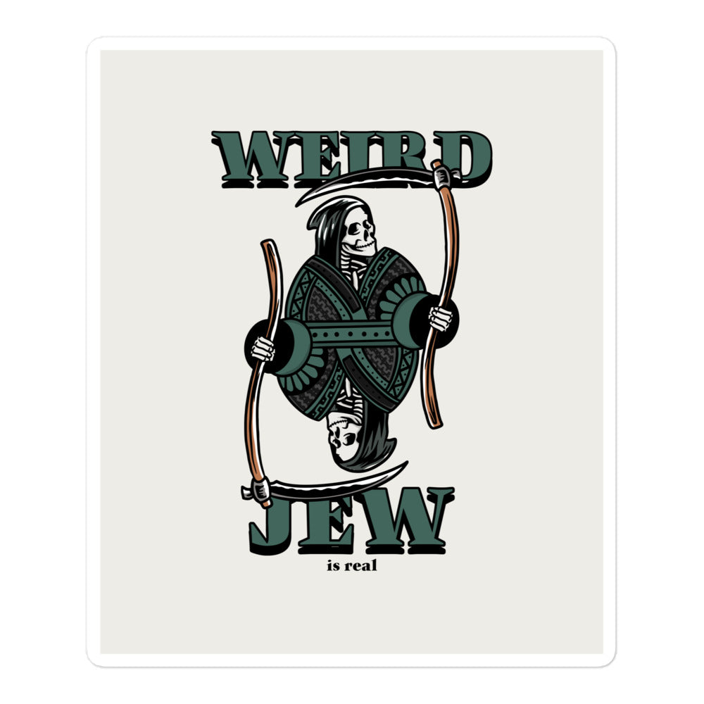 Weird Jew | Kiss Cut Sticker Jouparty