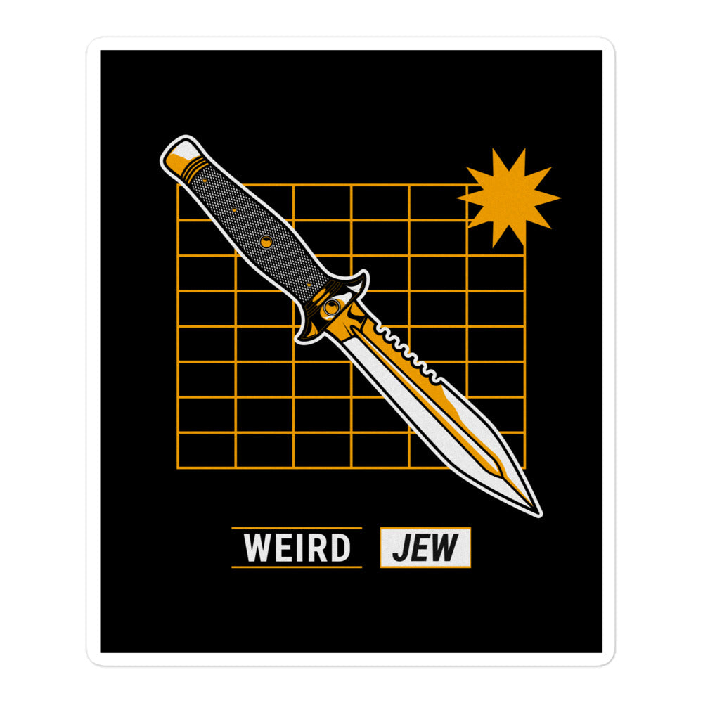 Weird Jew | Kiss Cut Sticker Jouparty