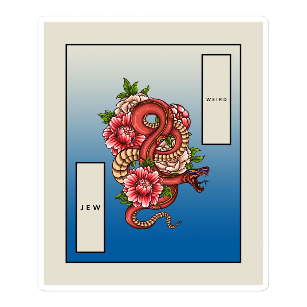 Weird Jew | Kiss Cut Sticker Jouparty