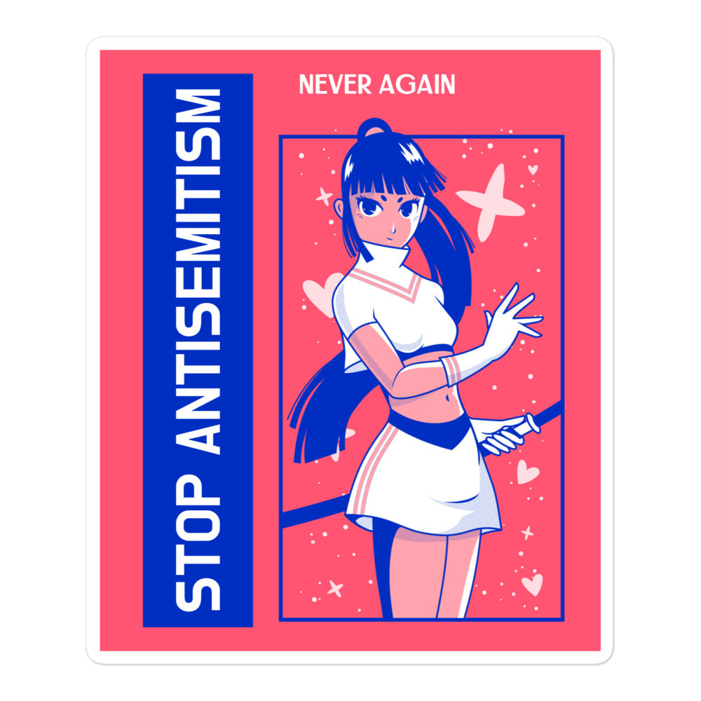 Girl Book | Antisemitism | Kiss Cut Sticker Jouparty