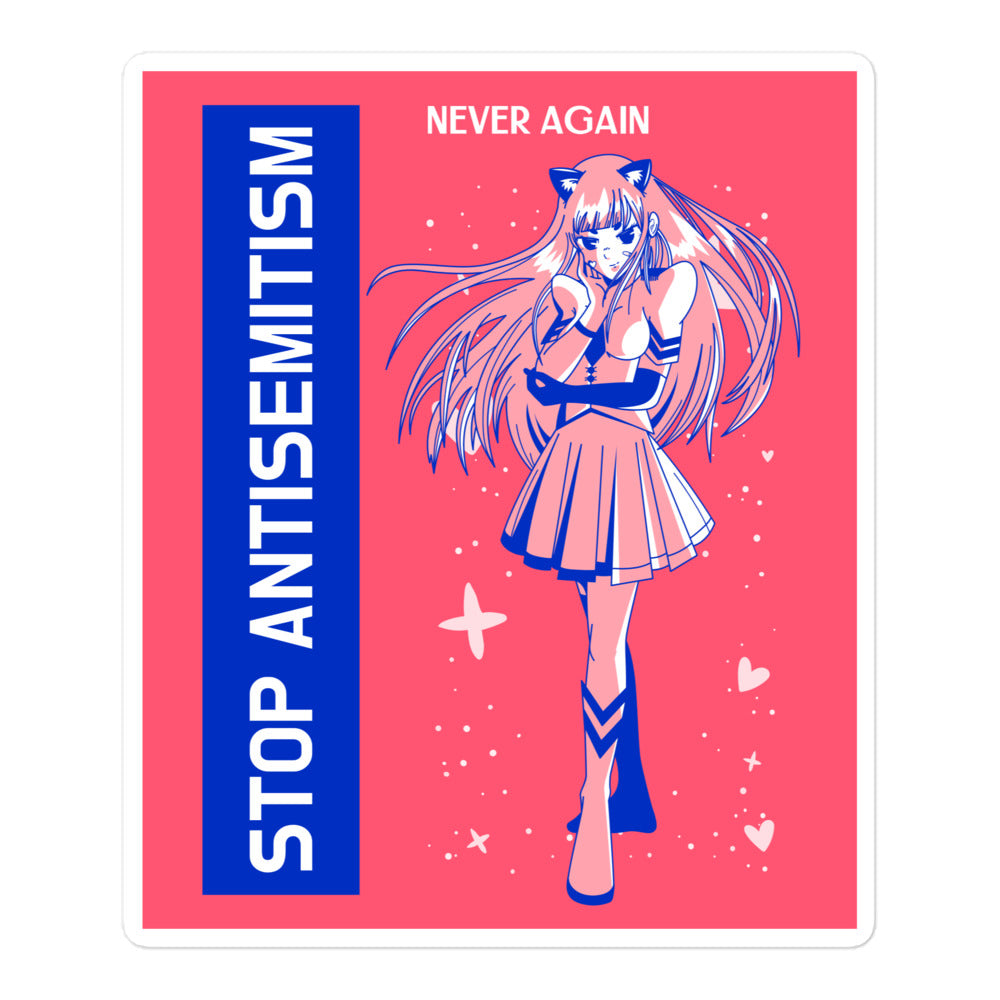 Girl Book | Antisemitism | Kiss Cut Sticker