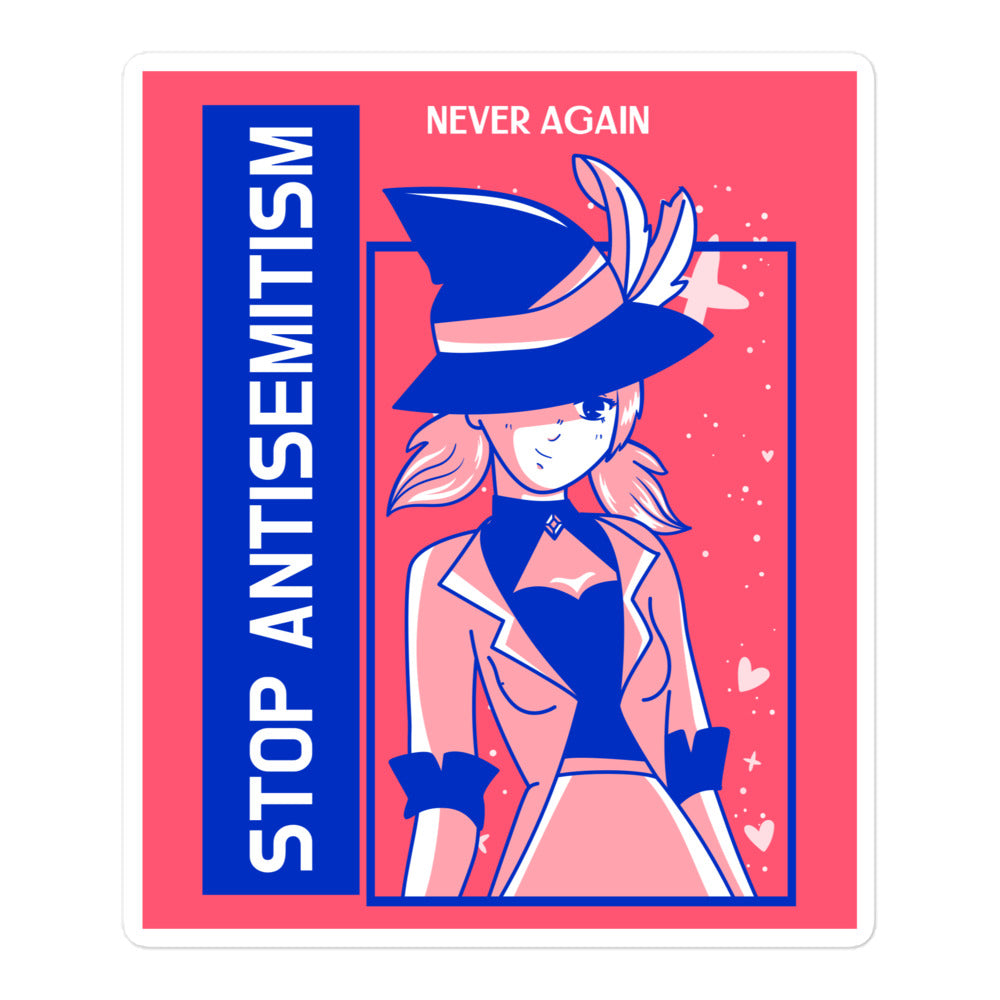 Girl Book | Antisemitism | Kiss Cut Sticker Jouparty