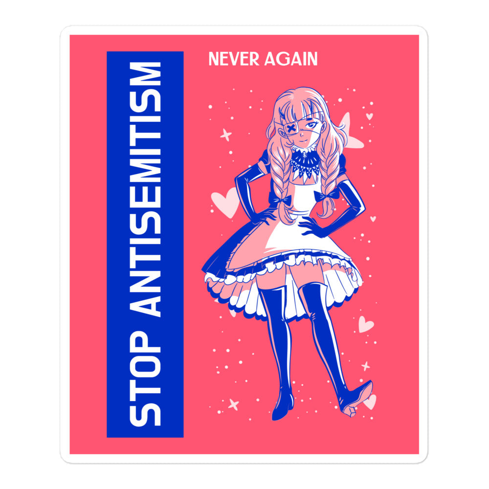 Girl Book | Antisemitism | Kiss Cut Sticker Jouparty