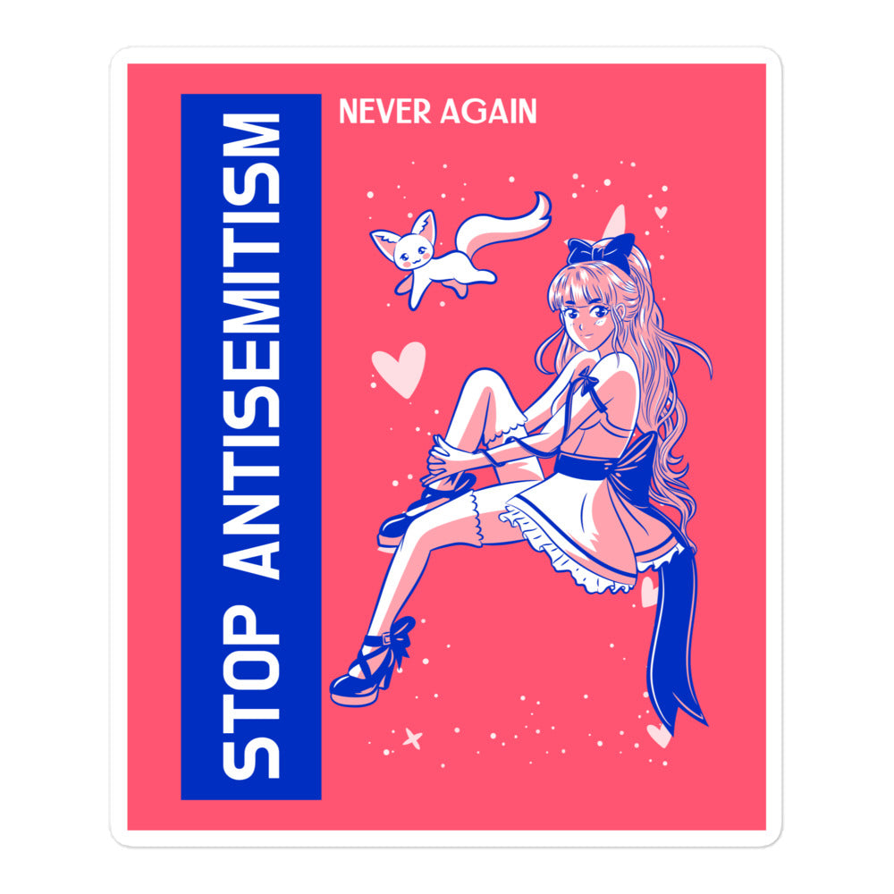 Girl Book | Antisemitism | Kiss Cut Sticker Jouparty
