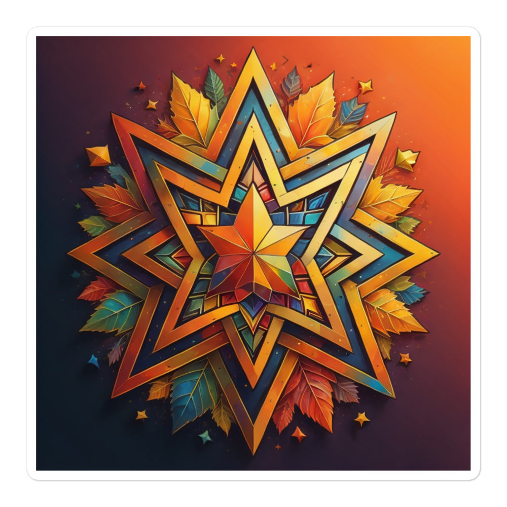 Vibrant Song | Star Of David | Kiss Cut Sticker Jouparty