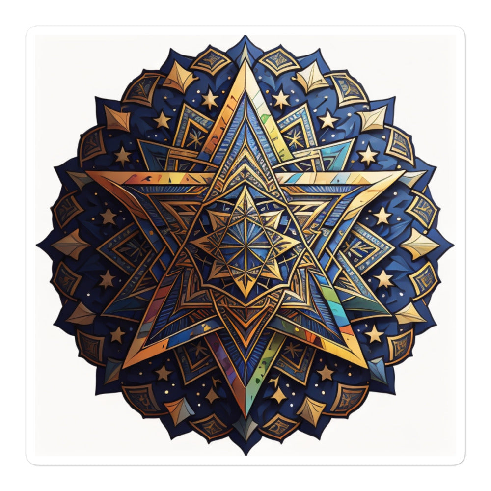 Vibrant Song | Star Of David | Kiss Cut Sticker Jouparty
