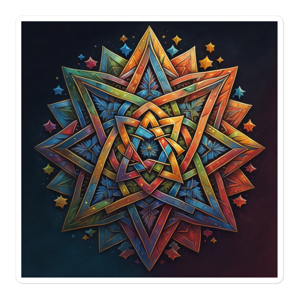 Vibrant Song | Star Of David | Kiss Cut Sticker Jouparty