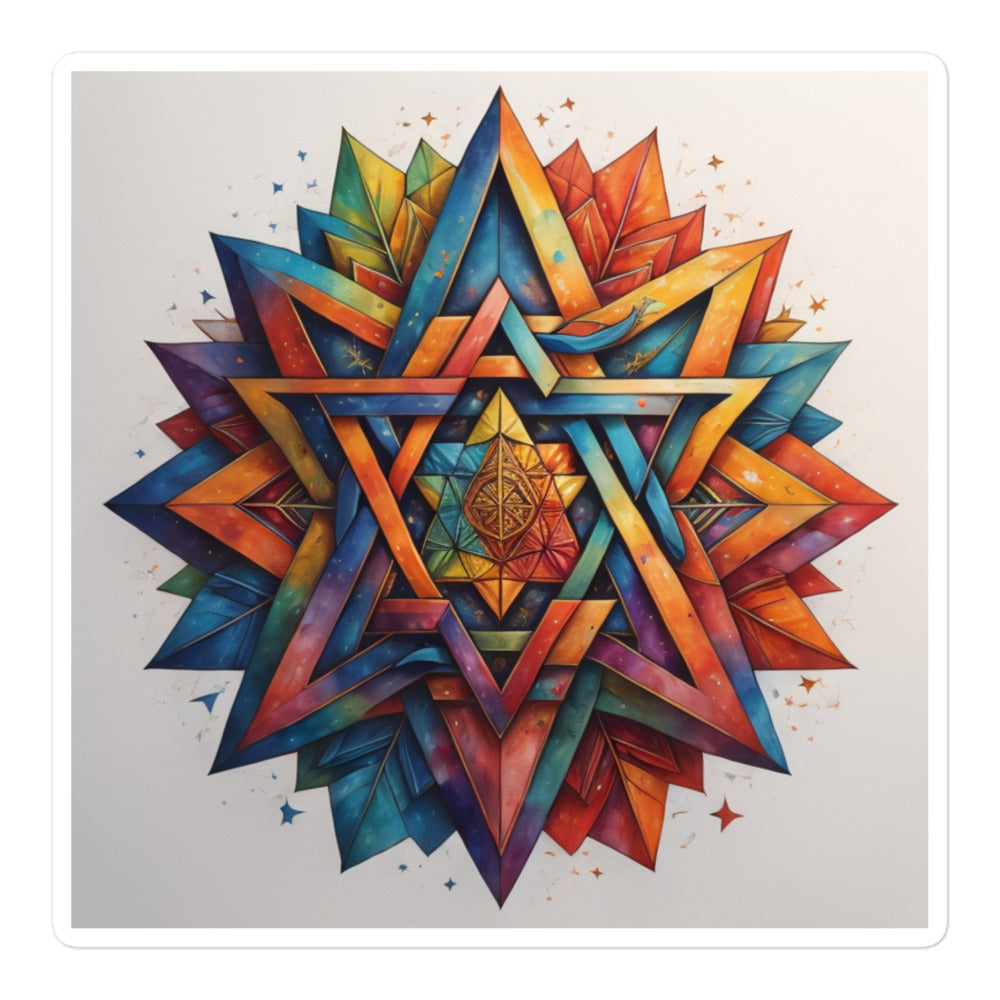 Vibrant Song | Star Of David | Kiss Cut Sticker
