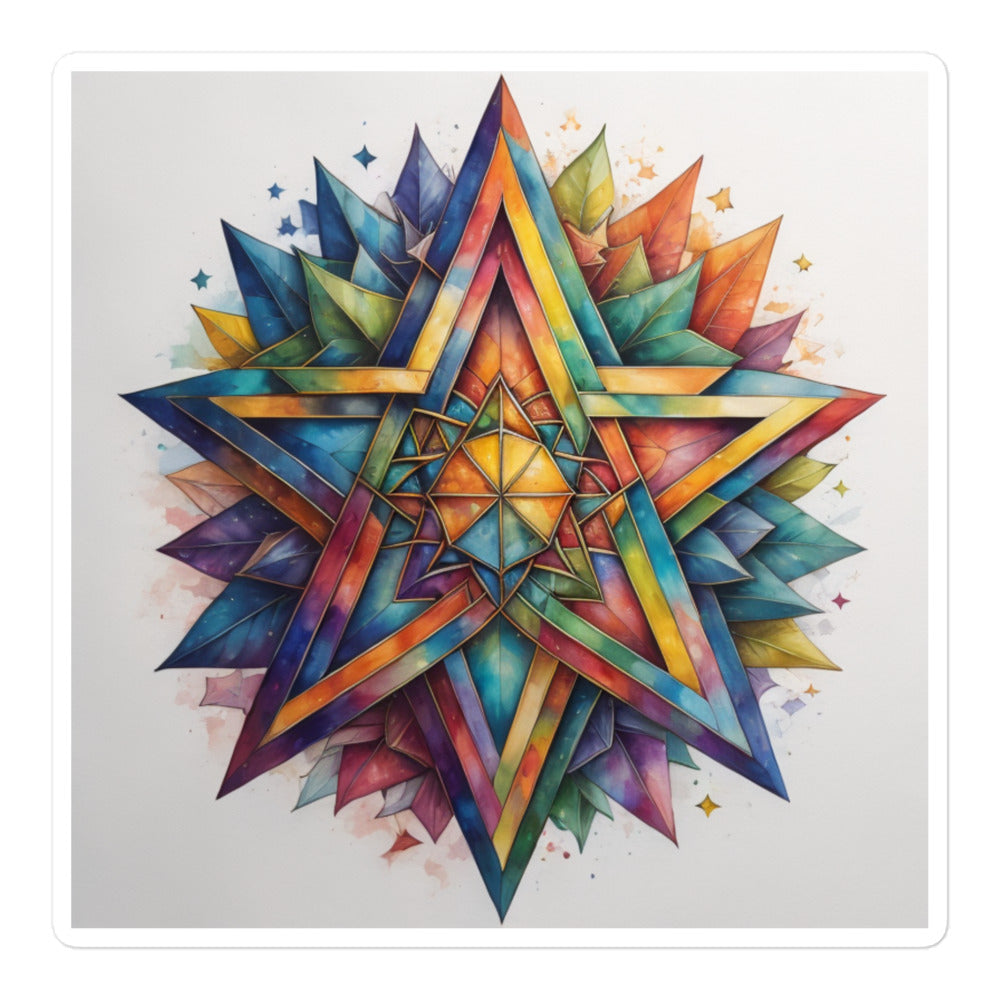 Vibrant Song | Star Of David | Kiss Cut Sticker Jouparty