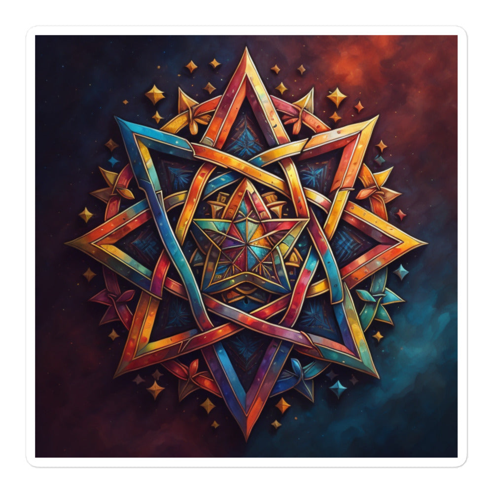 Vibrant Song | Star Of David | Kiss Cut Sticker Jouparty