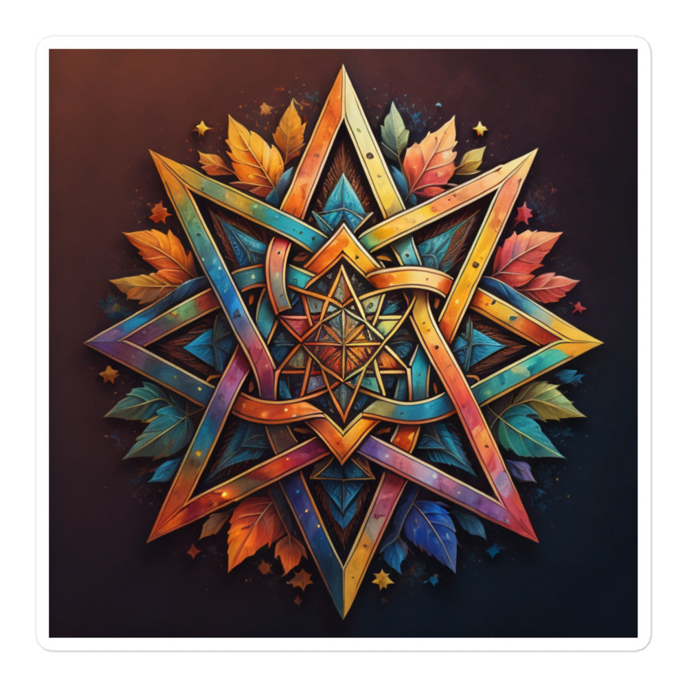 Vibrant Song | Star Of David | Kiss Cut Sticker Jouparty