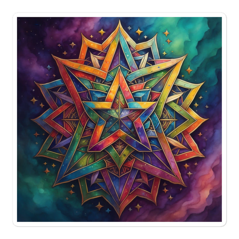 Vibrant Song | Star Of David | Kiss Cut Sticker