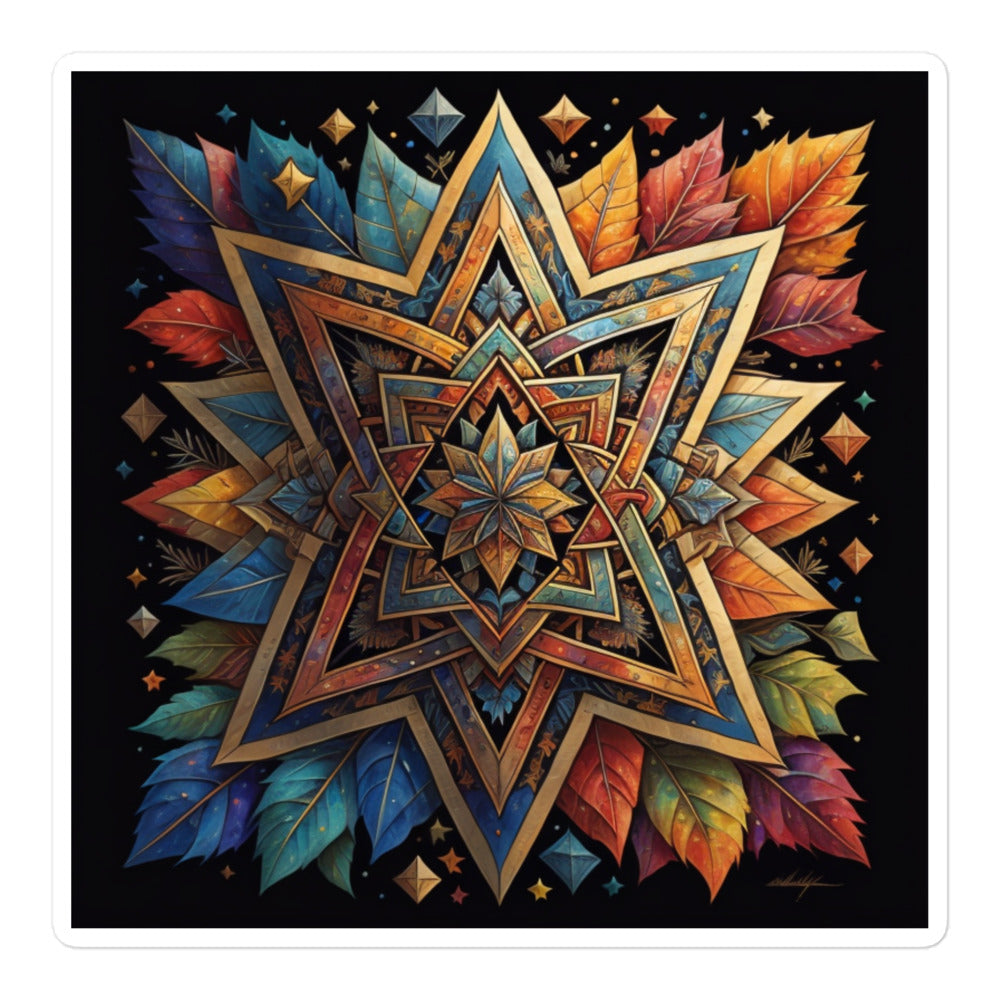 Vibrant Song | Star Of David | Kiss Cut Sticker Jouparty