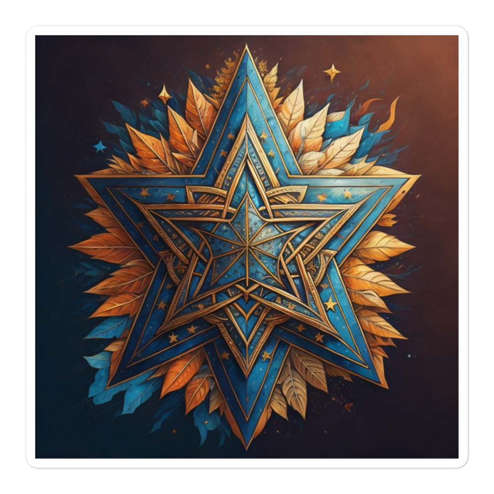 Vibrant Song | Star Of David | Kiss Cut Sticker