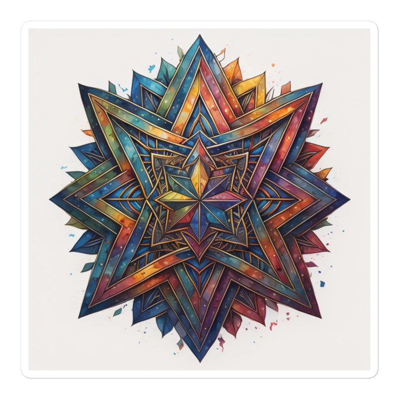 Vibrant Song | Star Of David | Kiss Cut Sticker